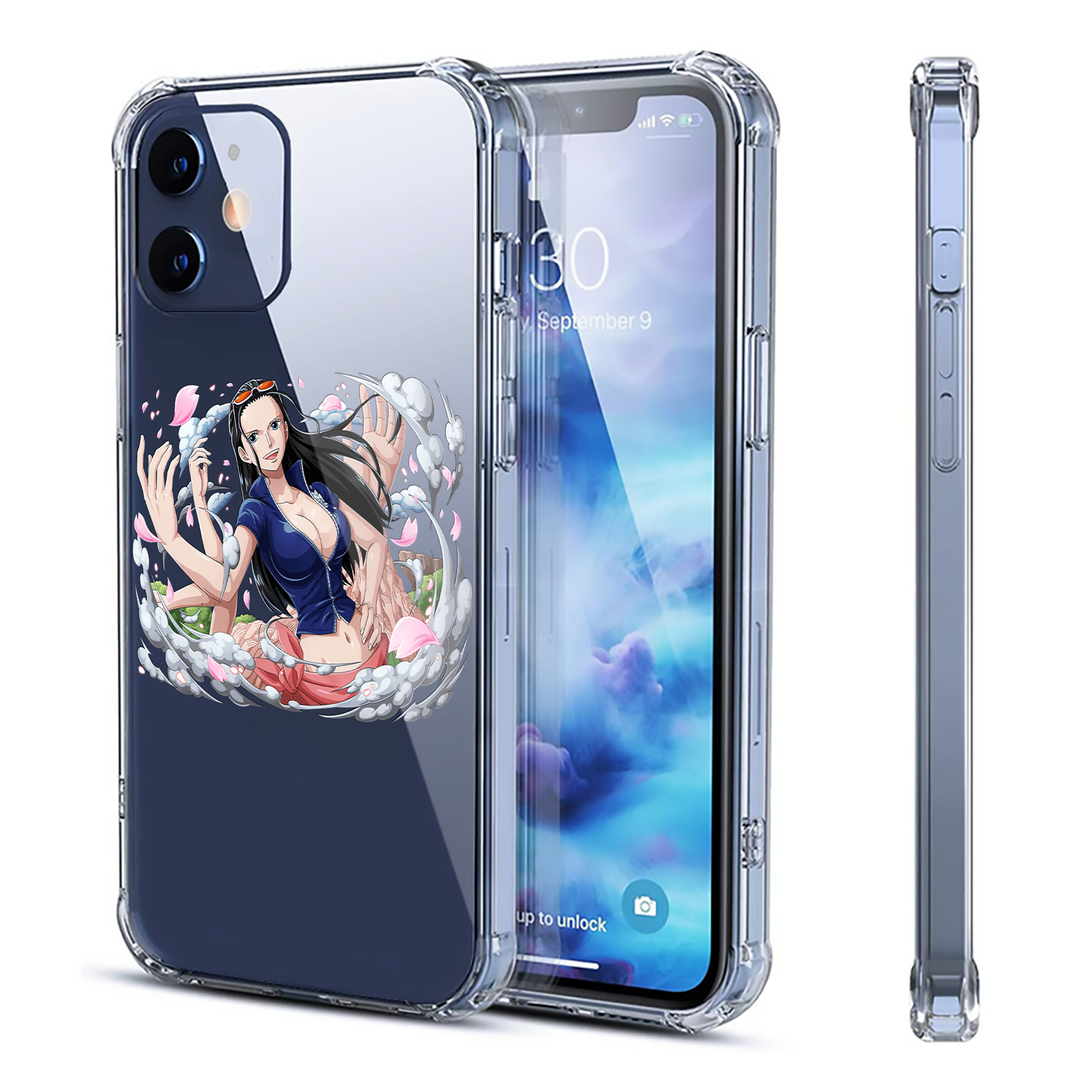（画像用） ワンピース ニコ・ロビン ONE PIECE Nico Robin 【iPhone 12シリーズ対応】透明スマホケース（クリアソフトケース）